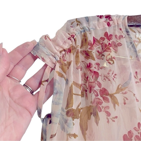 Vince Camuto Drawstring Extend Shoulder Tunic | Size:M - Picture 4 of 11